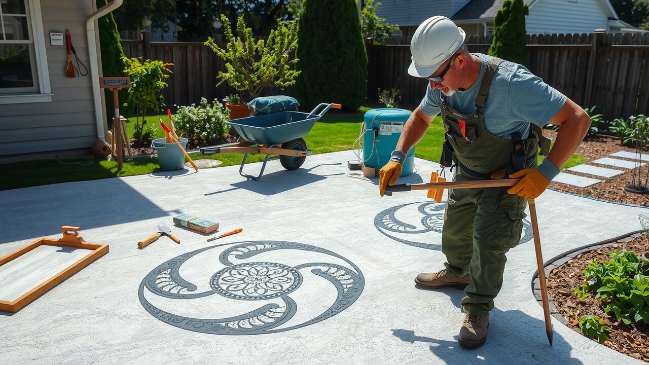 Stamped Concrete Installation Santa Maria, California